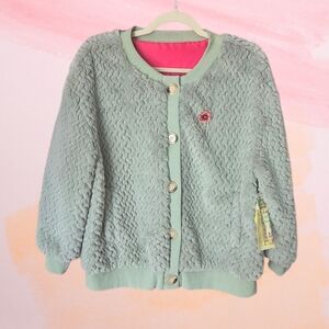 ARATTA - Cozy Nellie Satin Lined Winter Mint Fur Jacket PTP 22